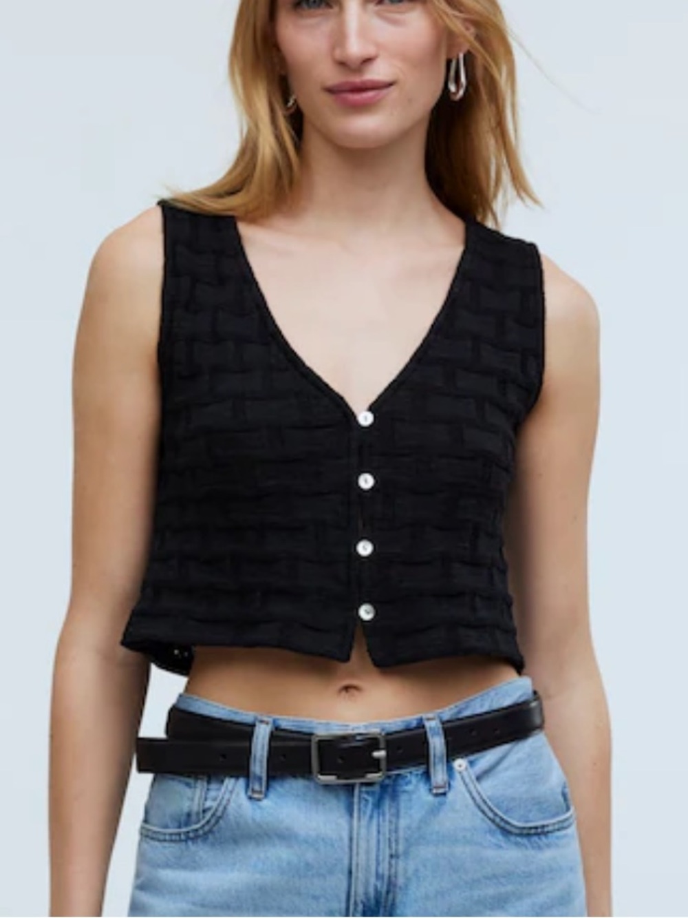 Basketweave-Stitch Vest